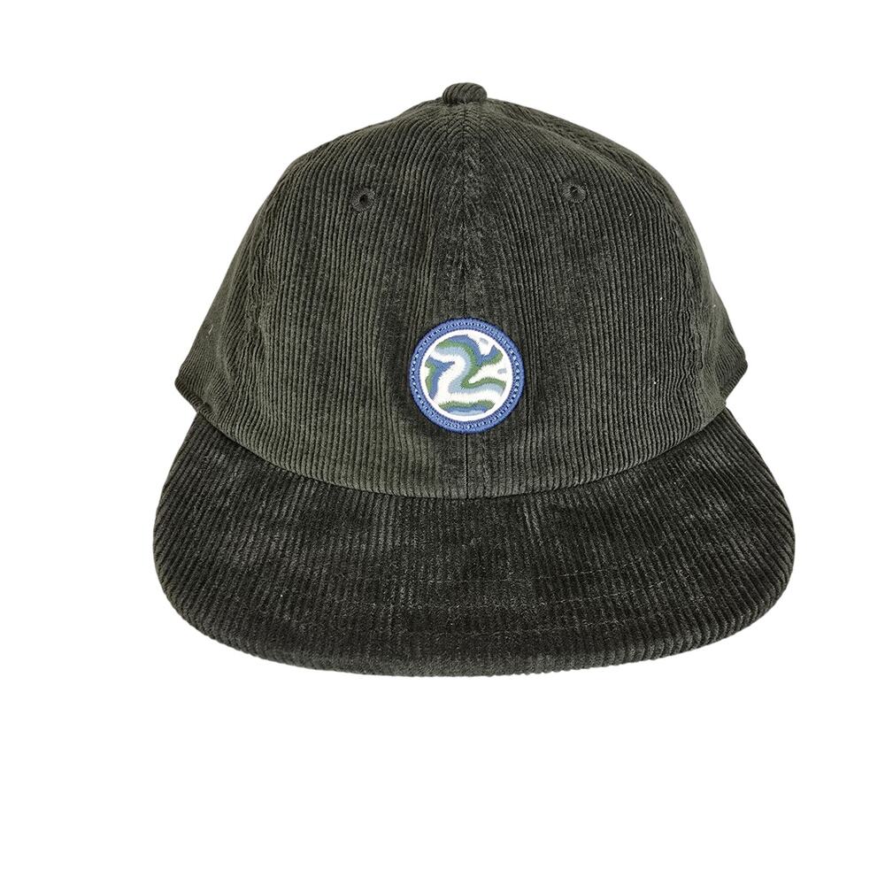 Patagonia Corduroy Cap Earth Currents Patch Pine Needle Green Hat One Size 33535
